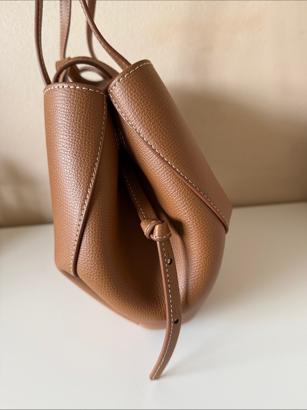 Polene Textured Camel Cyme Mini - Picture 5 of 9